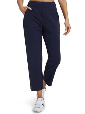 Women's 7/8 Ankle Golf Pants High Waist Stretchy 4 Pockets 25/27 Length